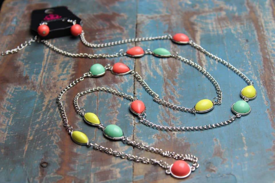 Pacific piers multi necklace on sale paparazzi