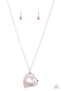 Paparazzi Jewelry A Mothers Heart - Pink Necklace - Pure Elegance by Kym