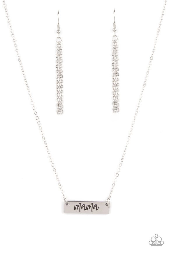 Paparazzi Jewelry Blessed Mama - Silver Necklace - Pure Elegance by Kym