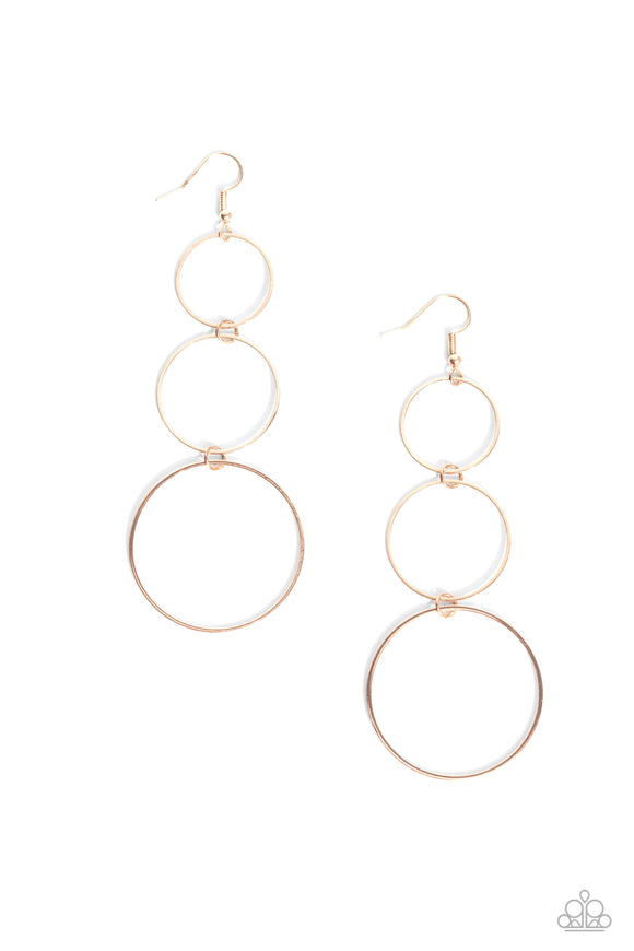 Paparazzi Jewelry Urban Ozone - Rose Gold Earrings