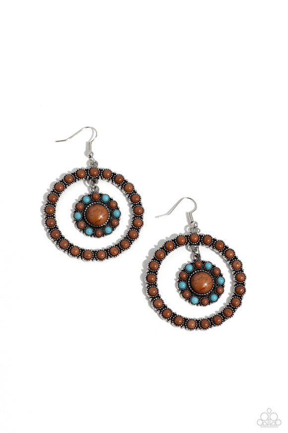 Paparazzi Jewelry Saguaro Sanctuary - Brown Earrings