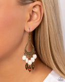 Paparazzi Jewelry Adobe Air - Brass Earrings - Pure Elegance by Kym