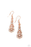 Paparazzi Jewelry GLITZY on All Counts - Copper Earrings