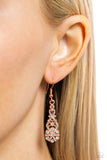 Paparazzi Jewelry GLITZY on All Counts - Copper Earrings