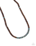 Paparazzi Jewelry The WOOD Times - Blue Necklace