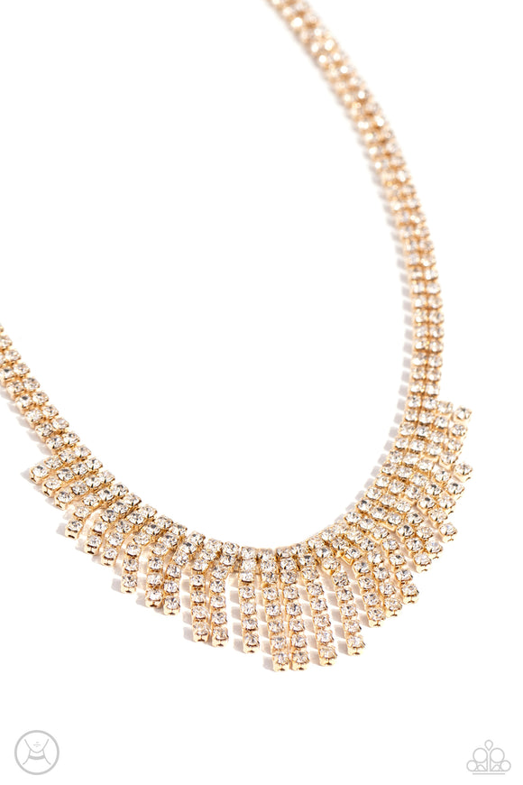 Paparazzi Jewelry Daring Decadence - Gold Necklace - Pure Elegance by Kym