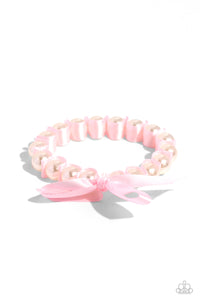 Paparazzi Jewelry Ribbon Rarity - Pink Bracelet