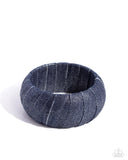 Paparazzi Jewelry Denim Delight - Blue Bracelet - Pure Elegance by Kym