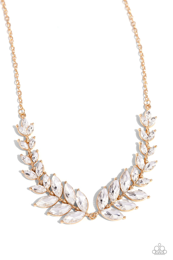 Paparazzi Jewelry Luxury Laurels - Gold Necklace - Pure Elegance by Kym