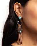 Paparazzi Jewelry Southwestern Season - Brown Earrings