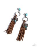 Paparazzi Jewelry Southwestern Season - Brown Earrings