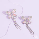 Paparazzi Jewelry Next SOAR - Pink Butterfly Earrings