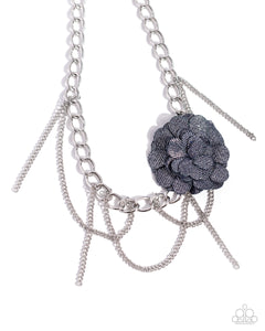 Paparazzi Jewelry Deconstructed Denim - Blue Necklace - Pure Elegance by Kym