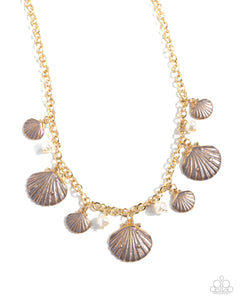 Paparazzi Jewelry Seashell Sophistication - Brown Necklace