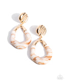 Paparazzi Jewelry High-Sheen Swirls - Gold Earrings