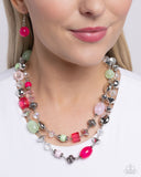 Paparazzi Jewelry Playful Past - Pink Necklace - Pure Elegance by Kym