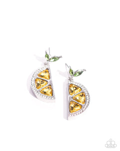 Paparazzi Jewelry Lady Lemon - Yellow Earrings