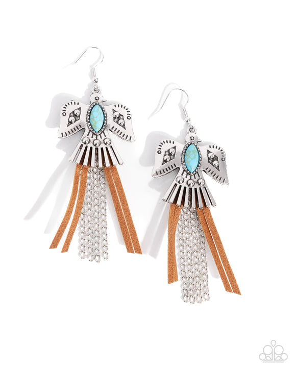 Paparazzi Jewelry Southwestern Selfie - Blue Earrings