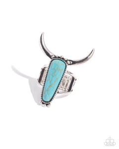 Paparazzi Jewelry Longhorn Luxe - Blue Ring