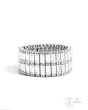 Paparazzi Jewelry Ambitious Arrangement - White Zi Bracelet 2024