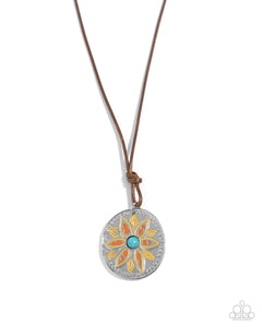 Paparazzi Jewelry Mandala Marvel - Orange Necklace