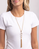 Paparazzi Jewelry Stacked Standpoint - Gold Necklace