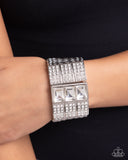 Paparazzi Jewelry Dramatic Diva - White Bracelet