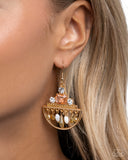 Paparazzi Jewelry Metropolitan Majesty - Gold Earrings