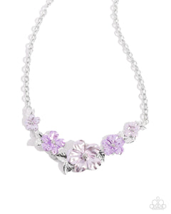 Paparazzi Jewelry Bouquet Brilliance - Purple Necklace - Pure Elegance by Kym