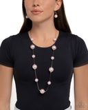 Paparazzi Jewelry Park Avenue Pearls - Pink Necklace