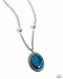 Paparazzi Jewelry Manufactured Majesty - Blue Necklace