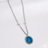 Paparazzi Jewelry Manufactured Majesty - Blue Necklace