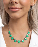 Paparazzi Jewelry Malibu Marvel - Green Necklace - Pure Elegance by Kym