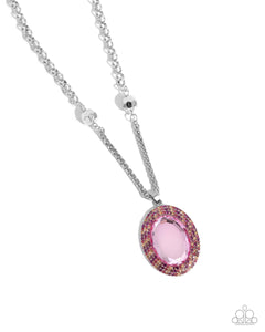 Paparazzi Jewelry Manufactured Majesty - Pink Necklace