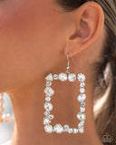 Paparazzi Jewelry Wishful Wardrobe - White Earrings