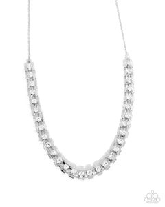 Paparazzi Jewelry Linked Lady - White Necklace