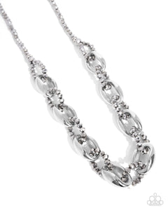 Paparazzi Jewelry Flickering Fact - Silver Necklace