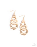 Paparazzi Jewelry Layered Labor - Gold Earings