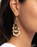 Paparazzi Jewelry Layered Labor - Gold Earings