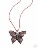 Paparazzi Jewelry Aerial Attraction - Copper Butterfly Necklace