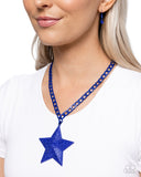 Paparazzi Jewelry Stellar Selfie - Blue Necklace