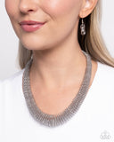 Paparazzi Jewelry Trenchant Tribute - Silver Necklace