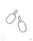 Paparazzi Jewelry Guarded Glitz - White Clip-On Earrings