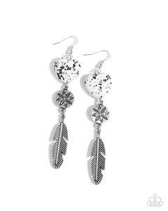 Paparazzi Jewelry Free-Spirited Fame - White Earrings