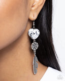 Paparazzi Jewelry Free-Spirited Fame - White Earrings