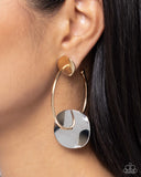 Paparazzi Jewelry Textured Trouble - Multi Earring