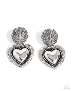 Paparazzi Jewelry Mythical Moment - Silver Earrings