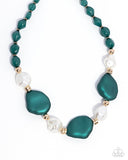 Paparazzi Jewelry Forever Feature - Green Necklace