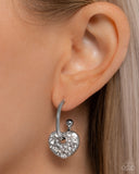 Paparazzi Jewelry Valentines Valor - White Earrings