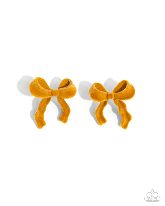 Paparazzi Jewelry Dapper Dedication - Yellow Earrings